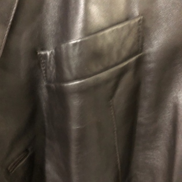 Giorgio Armani Collezoni Leather Blazer - Picture 6 of 6